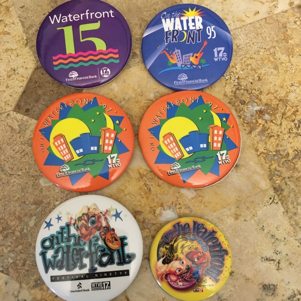 On The Waterfront Pins. Rockford, Illinois.